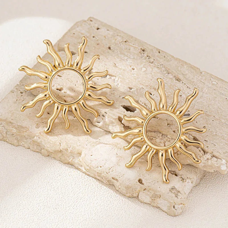 Elegant Sunflower Earrings