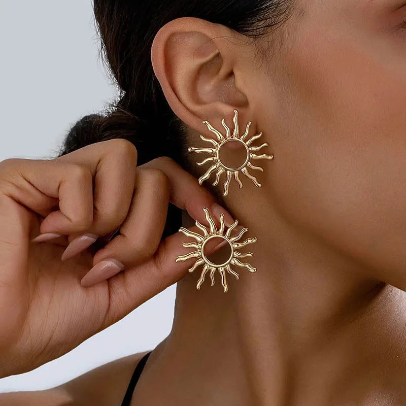Elegant Sunflower Earrings