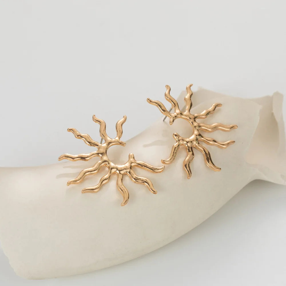 Elegant Sunflower Earrings