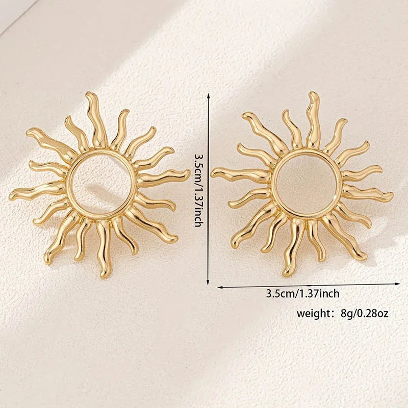Elegant Sunflower Earrings